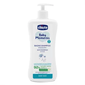   Fürdető & sampon 500 ml - könnymentes Baby Moments körömvirággal és növényi glicerinnel - Chicco