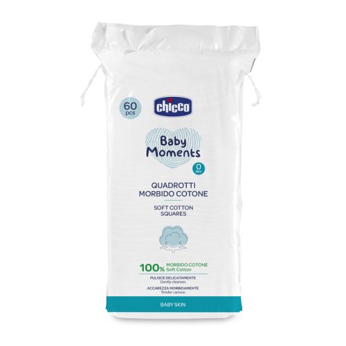 Vattalapok 60 db Baby Moments tiszta gyapot - Chicco