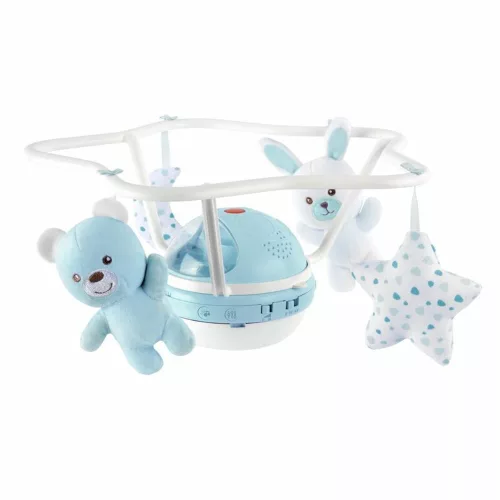 Rainbow Szivárvány zenélő forgó 3in1 kiságyjáték, projektor, éjjeli lámpa - Chicco
