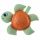 Chicco baby turtle eco+ rágókás textiljáték-Bébiteknős