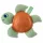 Baby Turtle Eco+ bébiteknős rágókás textiljáték ökoanyagból - Chicco