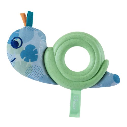 Chicco baby snail eco+ rágókás textiljáték-Bébicsiga