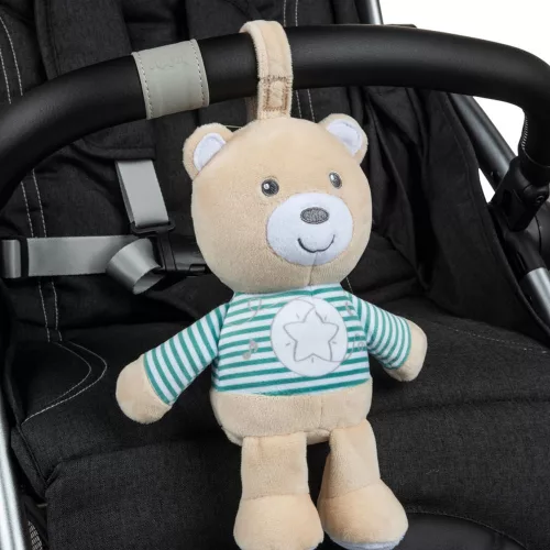 Lullaby Stardust Bear zenélő-fénylő altató plüssmackó - Chicco