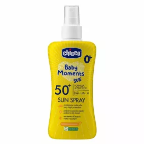   Fényvédő spray SPF 50+, 150 ml UVA, UVB, INFRA sugárzás elleni nagyon magas védelem - Chicco