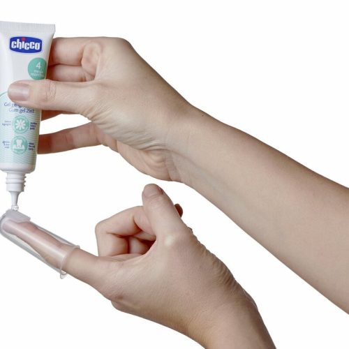 Inyzselé fogzás gél Szett 30 ml ujjfogkefével és tartótokkal - Chicco