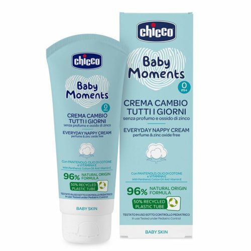 Popsikrém mindennapra 100 ml - cink-oxid mentes, illatmentes 96% természetes - Chicco