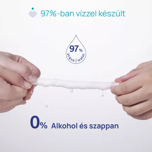 Törlőkendő illatos lótuszvizes 72 db érzékeny bőrre puhafedeles - Chicco