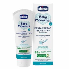   Popsikrém pelenkakiütés ellen 100 ml ,15% cink-oxid, illatmentes 99% természetes - Chicco