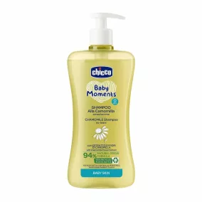   Kamillás sampon 500 ml Baby Moments kamilla-kivonattal - Chicco