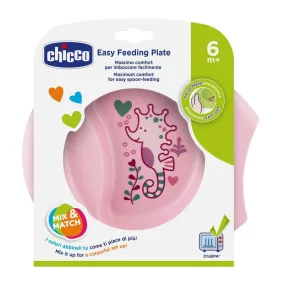 Easy Feeding csúszásmentes tányér rózsaszín - Chicco