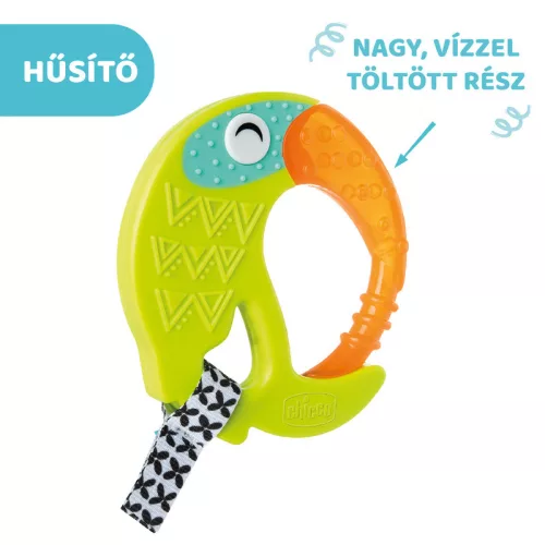 Fresh Funny hűsítő rágóka textilpánttal fogzási időszakra - Chicco