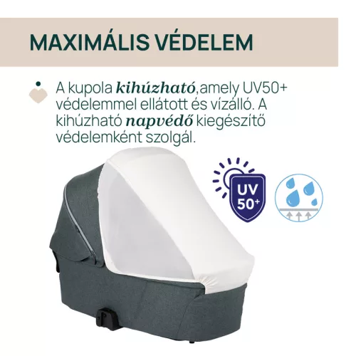 Flexi mózeskosár - csak szettben kapható a Bellagio babakocsihoz Kory Plus hordozóval - Chicco