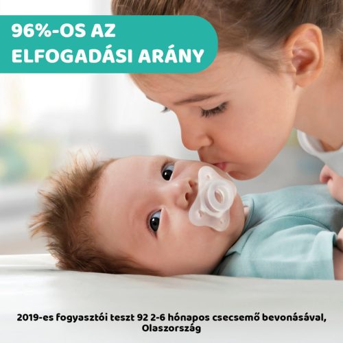 Mini Soft cumi 2-6 hó, 2 db rózsaszín - csupaszilikon - Chicco