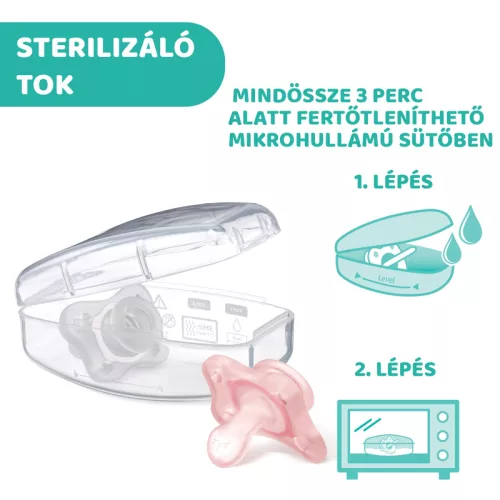Mini Soft cumi 0-2 hó, 2 db rózsaszín - Chicco