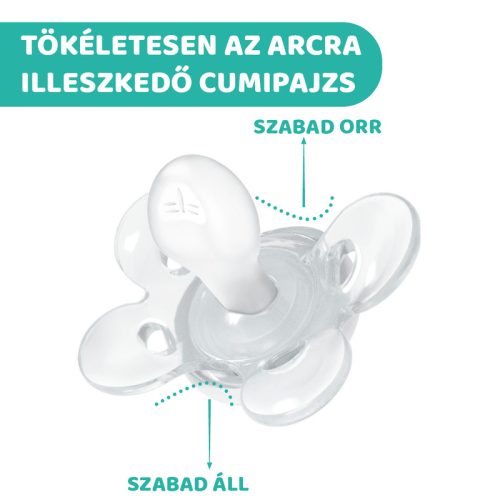Physio Forma® Comfort 0-6 hó szilikon cumi 1db sterilizálható tokban - Chicco
