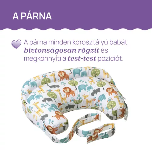 Boppy Deluxe szoptatós párna formatartó töltettel - Chicco