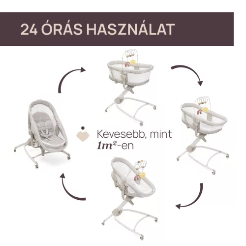 Baby Hug Armonia 4in1 bölcső-asztali szék 0 - 15 kg, 0- 36 hó - Chicco
