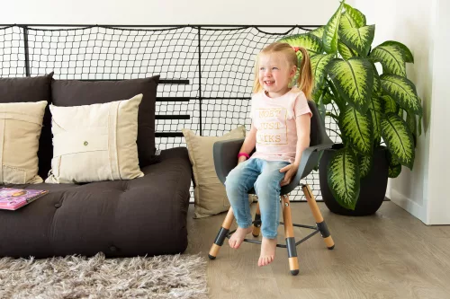 Childhome Evolu 2 Etetőszék - Állítható Magasság (50-75 Cm/*90 Cm) - Fa/Antracit