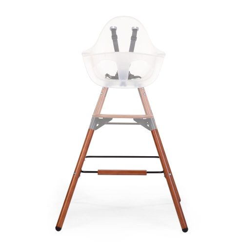 Childhome Evolu 2 Etetőszék Lábhosszabító + Footrest - Fa - Mogyoróbarna/Fekete-Kifutó!