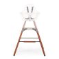   Childhome Evolu 2 Etetőszék Lábhosszabító + Footrest - Fa - Mogyoróbarna/Fekete-Kifutó!