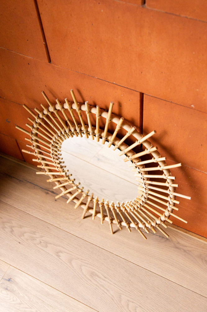Childhome Nád Kerek Falitükör - 60 cm (CHMIRF60)