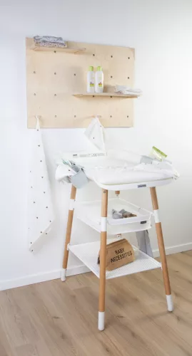 Childhome Evolux Pelenkázóasztal - Fa/Fehér