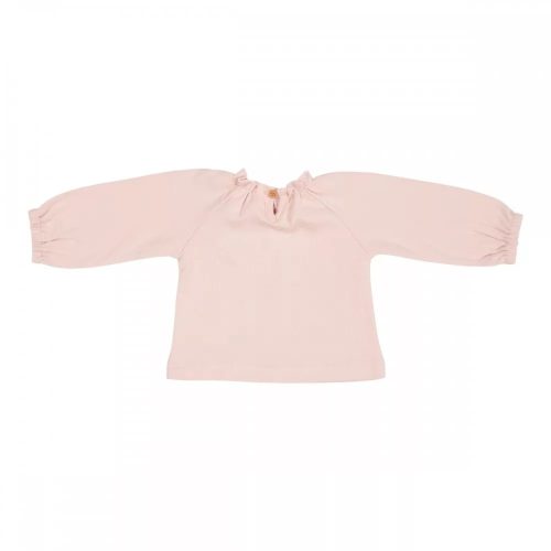Little Dutch hosszú ujjú felső hímzéssel soft pink 62
