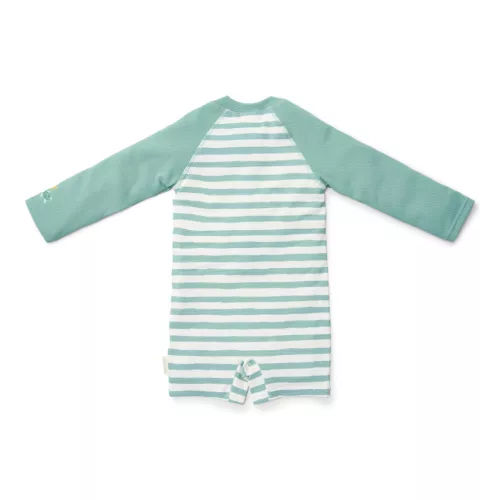 Little Dutch hosszú ujjú úszóoverál Stripes Surf Blue - 86/92