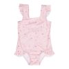 Little Dutch gyerek fürdőruha kis pink virágokkal 86/92