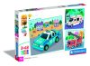 Clementoni Puzzle 3x48 darabos - Szirénázó járművek