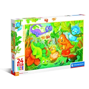 Clementoni Puzzle 24 darabos maxi - Vidám dínók