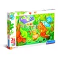 Clementoni Puzzle 24 darabos maxi - Vidám dínók