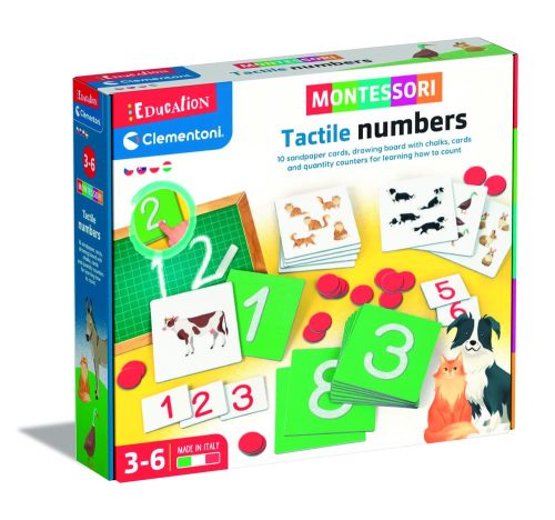 Clementoni Montessori Taktilis számok