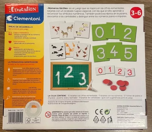 Clementoni Montessori Taktilis számok