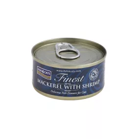   FISH4CATS Konzerva macskáknak Finest makréla garnélával 70 g