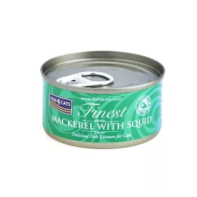   FISH4CATS Konzerva macskáknak Finest makréla tintahallal 70 g