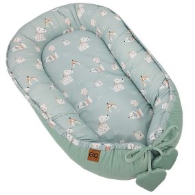 EKO Babafészek VELVET Dogs Mint 90x60 cm