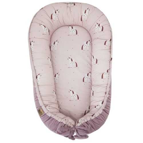 EKO Babafészek pamut velvet Unicorn 90x60cm