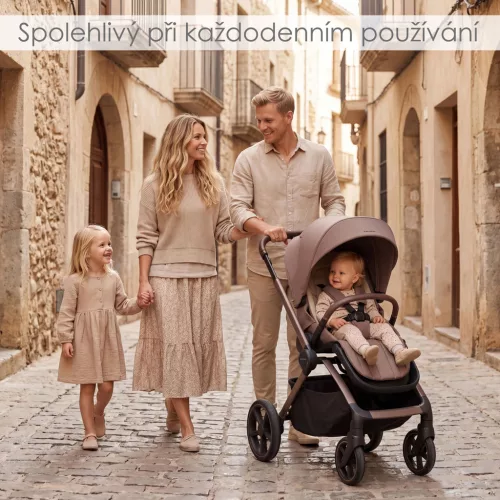 ADAMEX Kočík kombinovaný Como Chocolate Fango