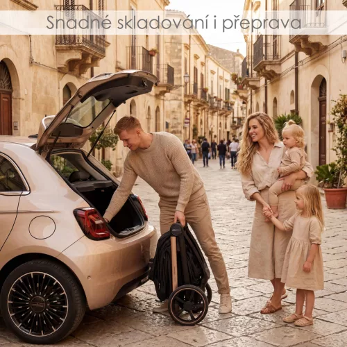ADAMEX Kočík kombinovaný Como Satin Carbon