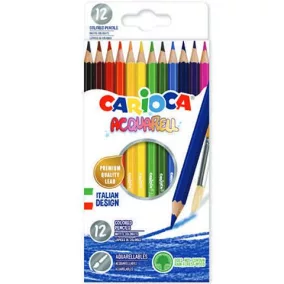   Carioca Rajzolj és fess! Festhető színesceruza készlet, 12db-os