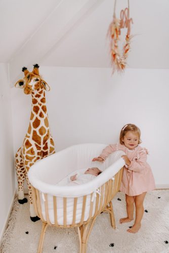 Childhome Rattan Nád Babaöböl Huzat - Törtfehér