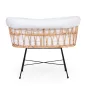   Childhome Rattan Babaöböl - 70x51x90cm + Fém Lábak + Matrac - Ekrü Huzat