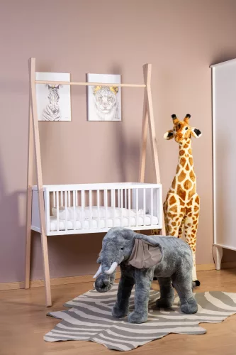 Childhome Tipi bölcső 50x90 Cm + ruhatartó állvány