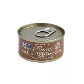  FISH4CATS Konzerva macskáknak Finest szardínia makrélával 70 g