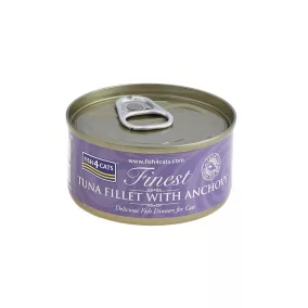   FISH4CATS Finomított tonhal konzerva macskáknak szardellával 70 g