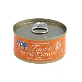   FISH4CATS Konzerva macskáknak Finest tonhal tintahallal 70 g