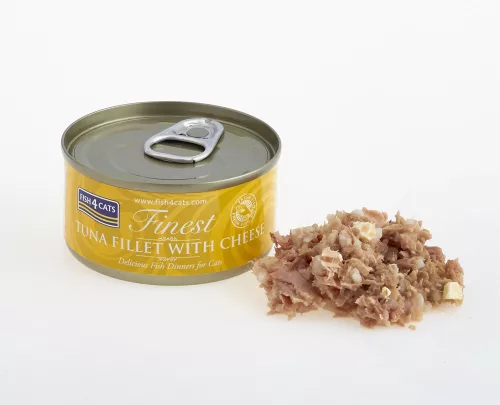 FISH4CATS Konzerva macskáknak Finest tonhal sajttal 70 g