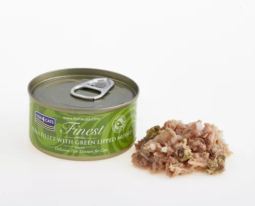 FISH4CATS Konzerva macskáknak Finest tonhal kagylóval 70 g