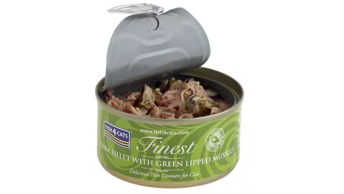 FISH4CATS Konzerva macskáknak Finest tonhal kagylóval 70 g